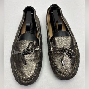 Michael Kors Metallic Bronze women’s Driving Loafers, SZ 8.5 M, box 14